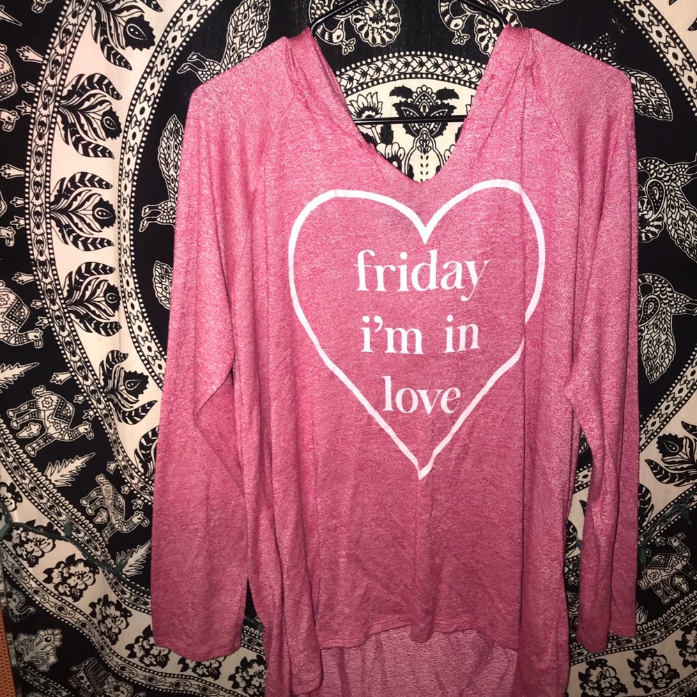 FRIDAY IM IN LOVE dress hoodie